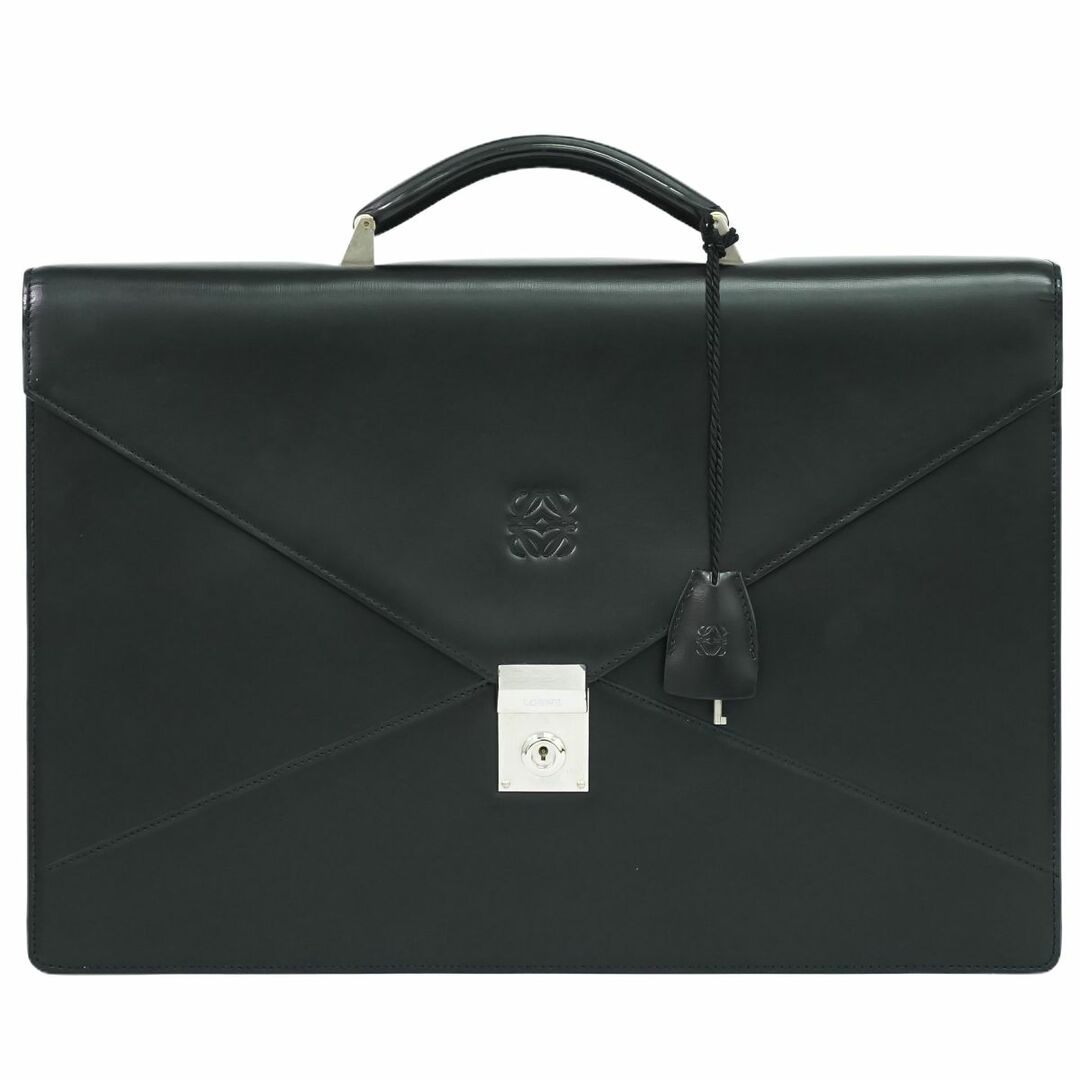 希少✨ ロエベ ビジネスバッグ ブリーフケース アナグラム ロゴ型押し