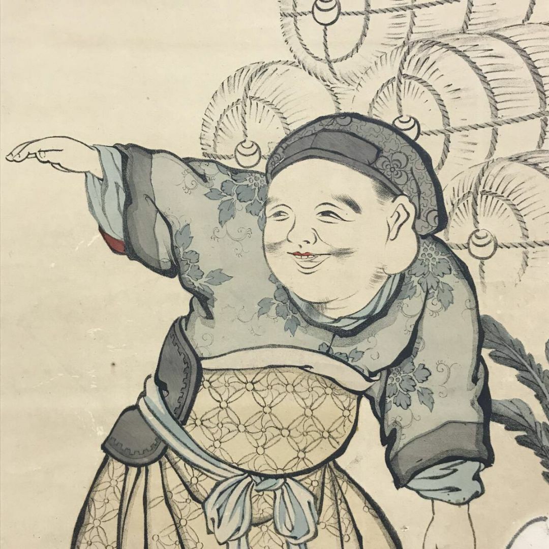 複製/葛飾北斎/大黒様図/正月掛軸/工芸品/掛軸☆宝船☆AH-881の通販 by