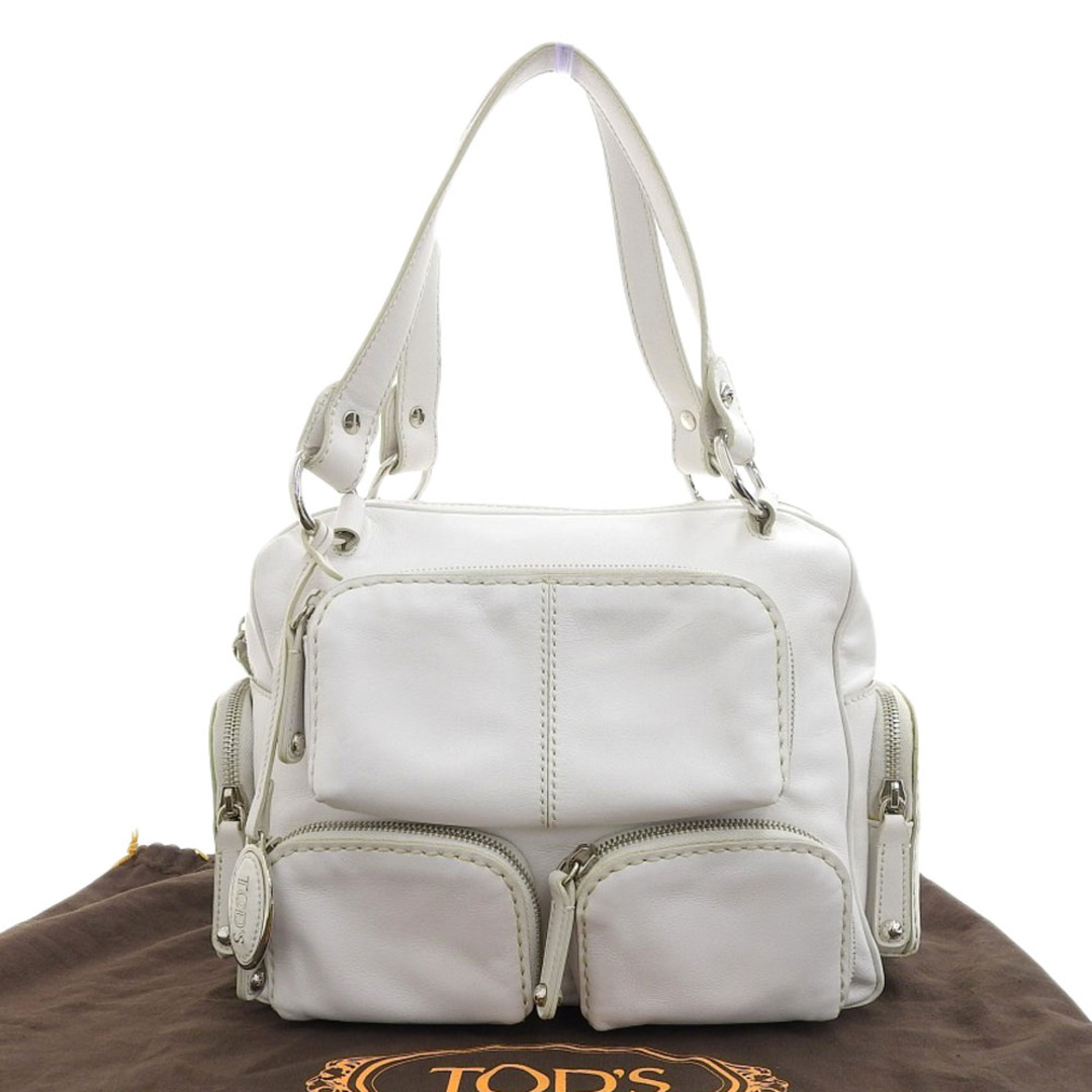 TOD'S - 【本物保証】 布袋付 超美品 トッズ TOD'S マルチポケット