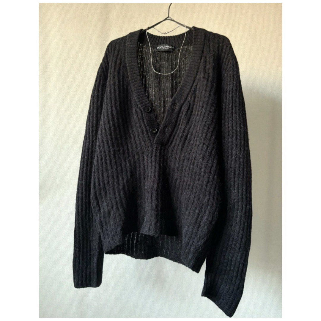 DOLCE&GABBANA - 90s Dolce&Gabbana 毛足長め ディープヘンリーネック