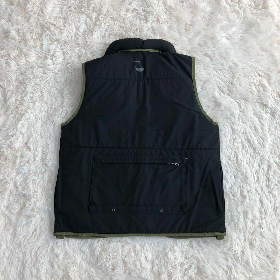 STUSSY - STUSSY×FUTURA中綿リバーシブルベストカーキブラック