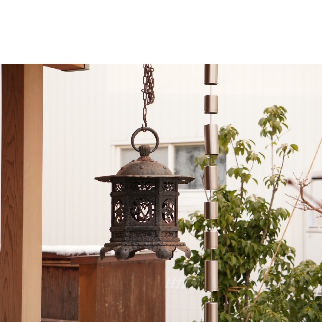 吊灯籠 蝉 鉄製 骨董 アンティーク 置灯籠 店舗 美術 インテリア 古