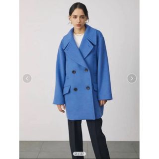 Mila Owen - silent 川口春奈さん着用 接結ハーフ丈Aラインコートの