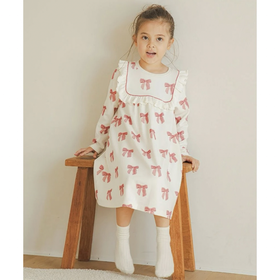 gelato pique - ジェラートピケ 【KIDS】リボン柄ワンピースの通販 by