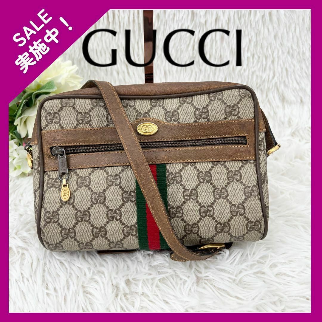 GUCCI - 【レア】グッチ オールドグッチ シェリーライン ショルダー