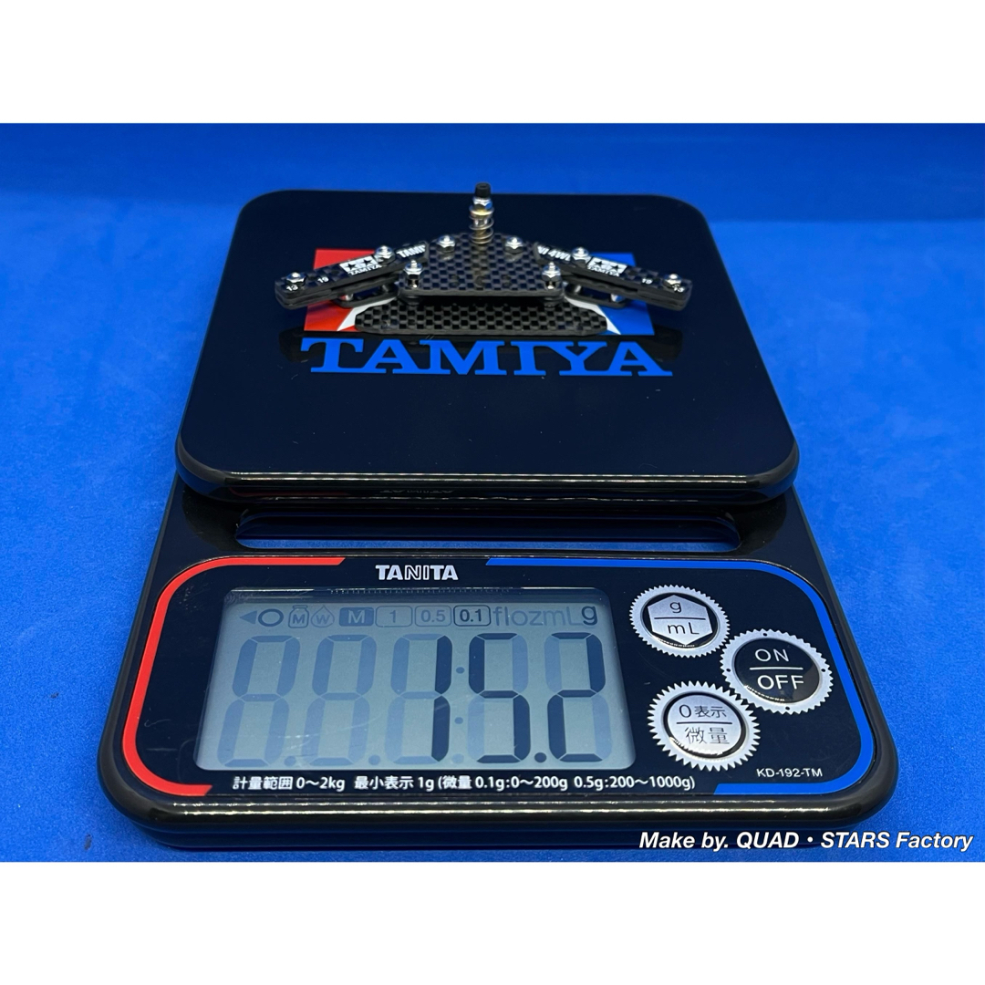 ミニ四駆・MS用】1軸リヤアンカー／19mm対応 ホワイトプリント