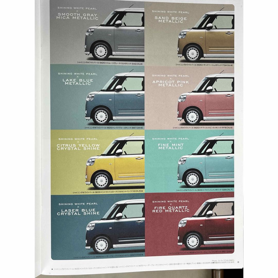 ダイハツ - ムーブ キャンバス ミニカー ストライプス 8カラーセット