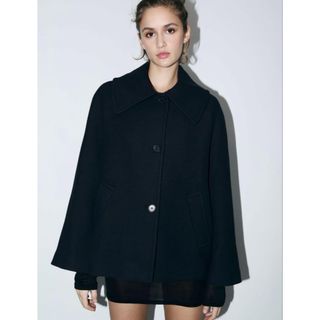 ZARA - ZW COLLECTION ショートウールブレンドコート の通販 by mana