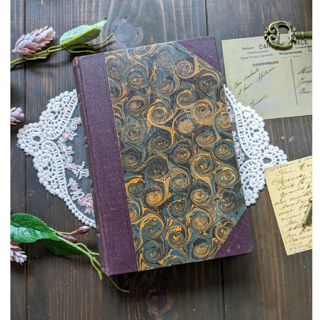 1920年 重厚感あふれる♪アンティーク本4冊セット ヨーロッパ調