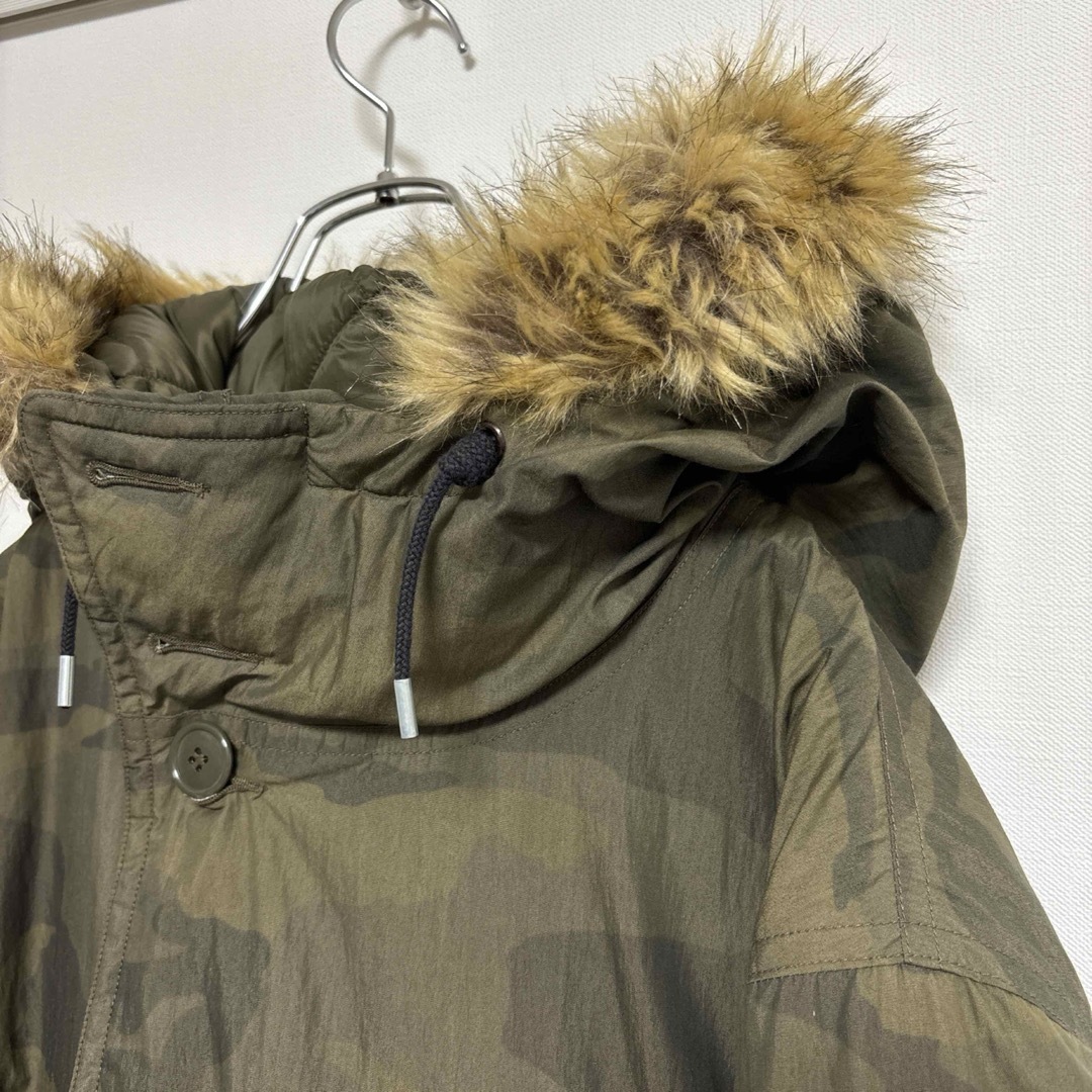 RRL - rrl ダブルアールエル フェイクファートリム カモパーカー