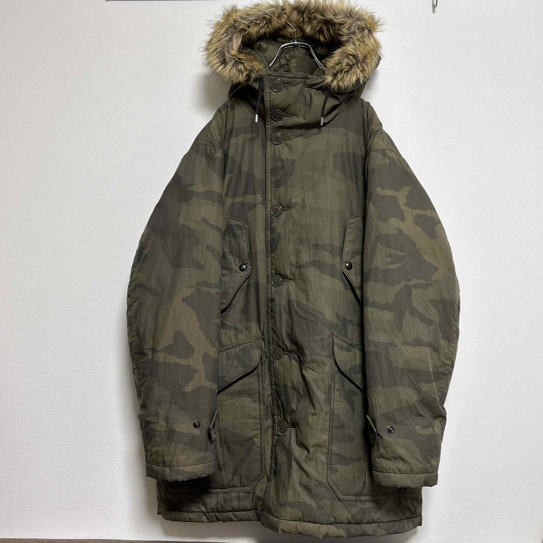 RRL - rrl ダブルアールエル フェイクファートリム カモパーカー