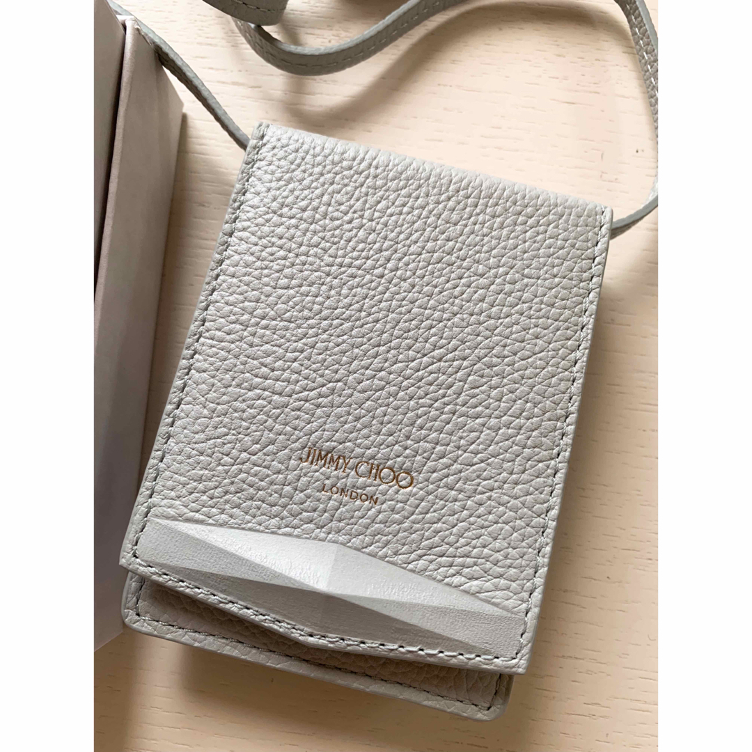 新品未使用☆JIMMY CHOO☆グレーショルダーバッグ付きトランプ/完品の