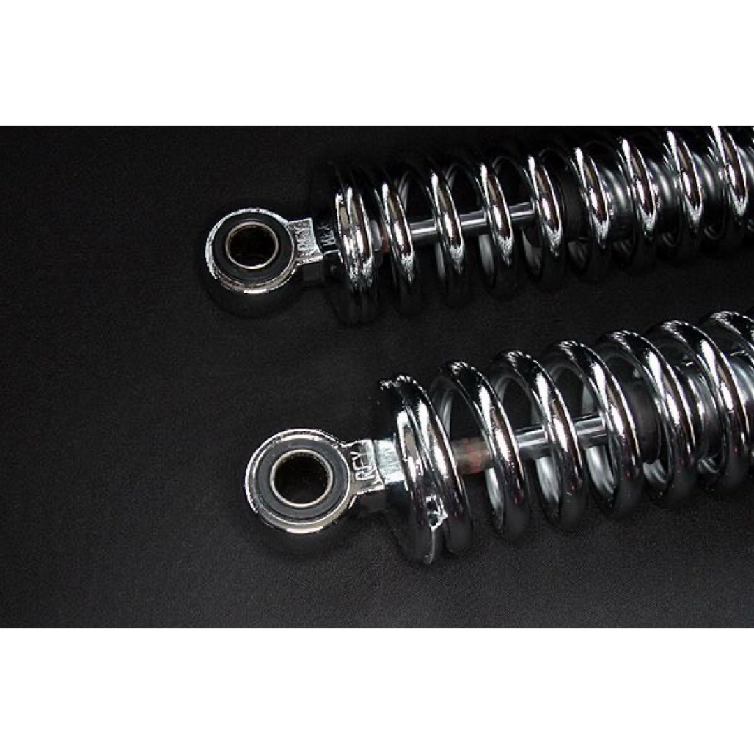 574】 フルメッキ 345mm 細巻き リア サスペンション 当時仕様