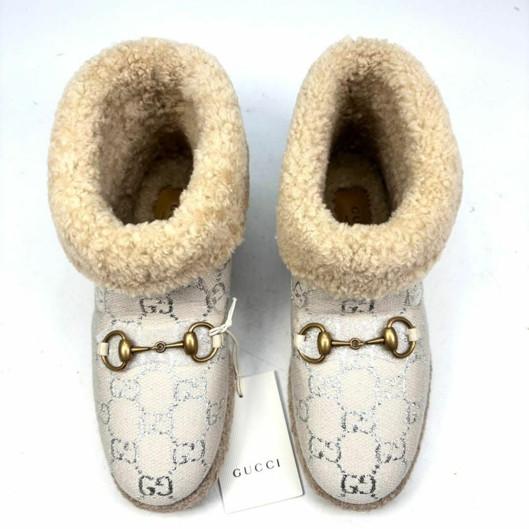 GUCCI - 【未使用品】GUCCI グッチ ムートンブーツ ホースビット 35 1