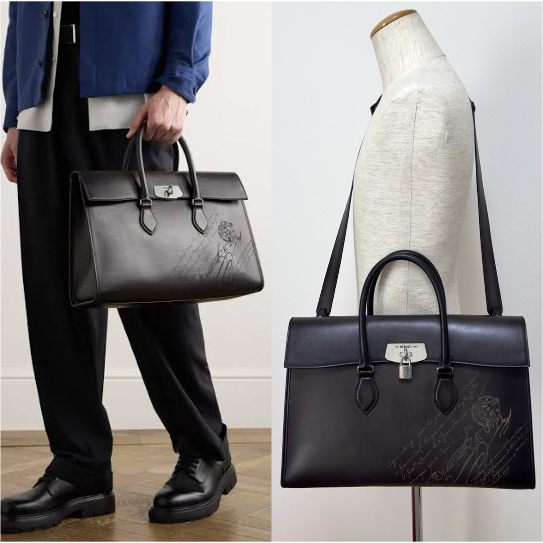 BERLUTI - 最新 定価72.6万円 ベルルッティ エミーオ スクリットレザー