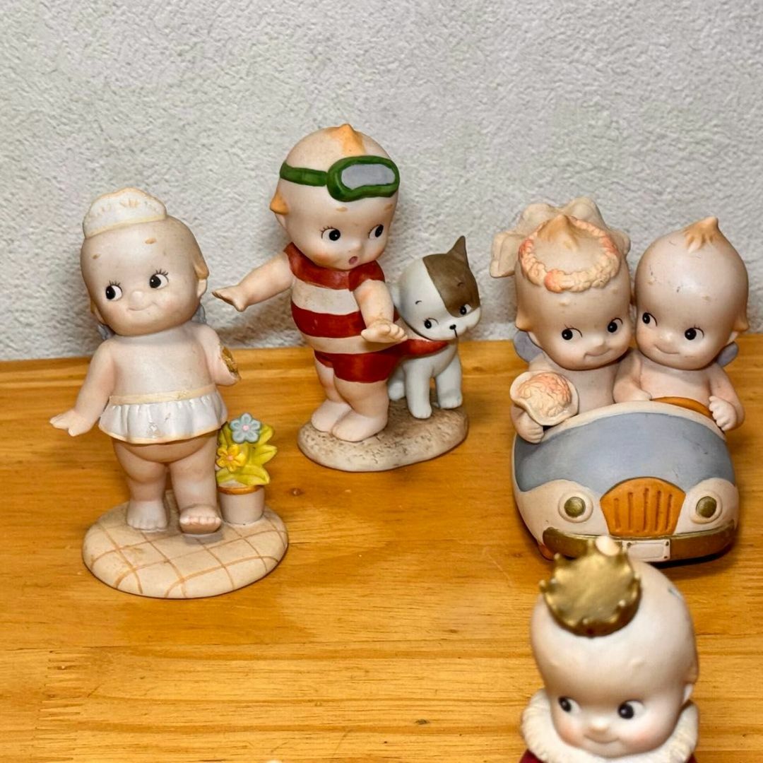 陶器 置物 ローズオニールキューピー フィギュア 歳時記 7月8月 セット