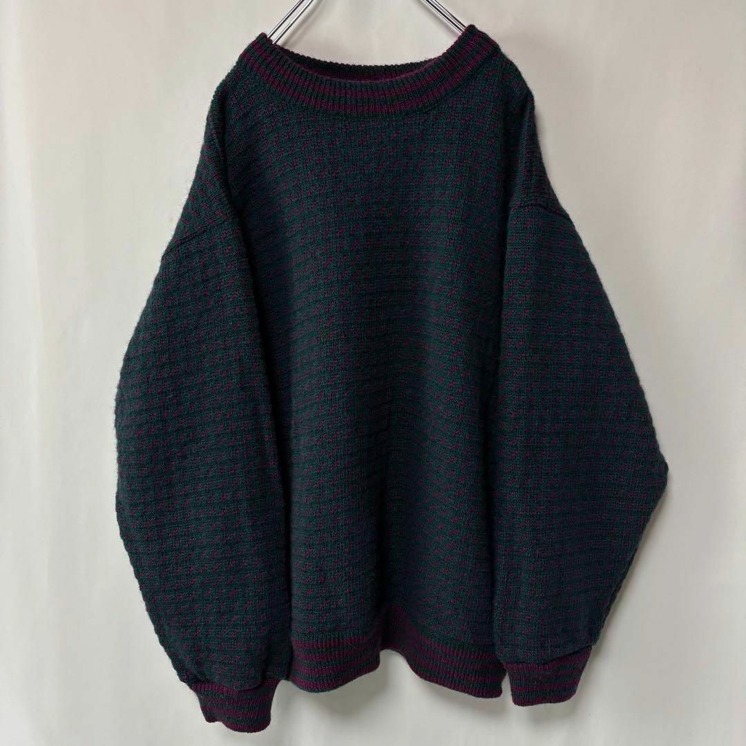 L.L.Bean - L.L.BEAN バーズアイ セーター ニット ノルウェー製 古着 L