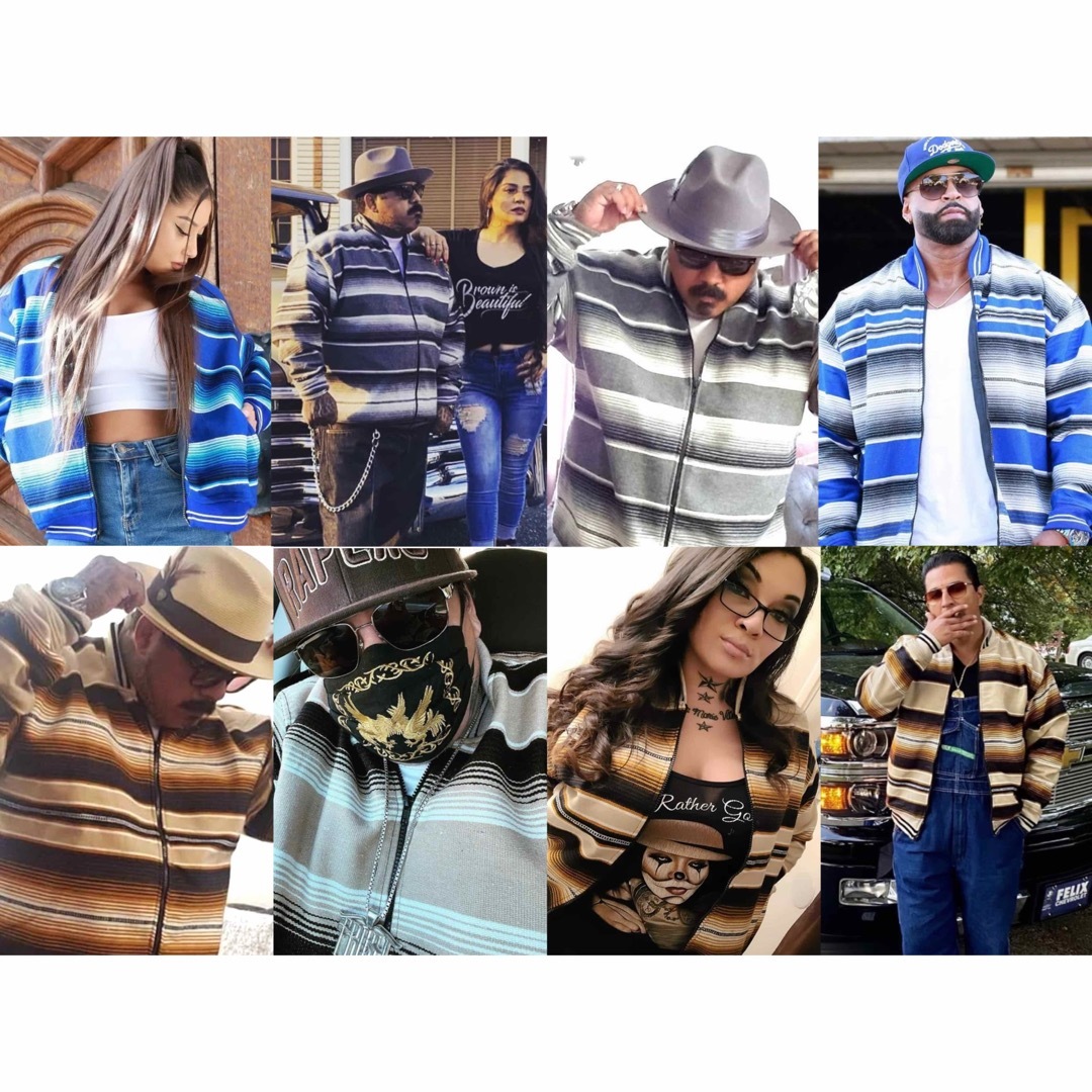 サラペジャケット メキシコ チカーノ チカーナ メキシカンラグ サーフ