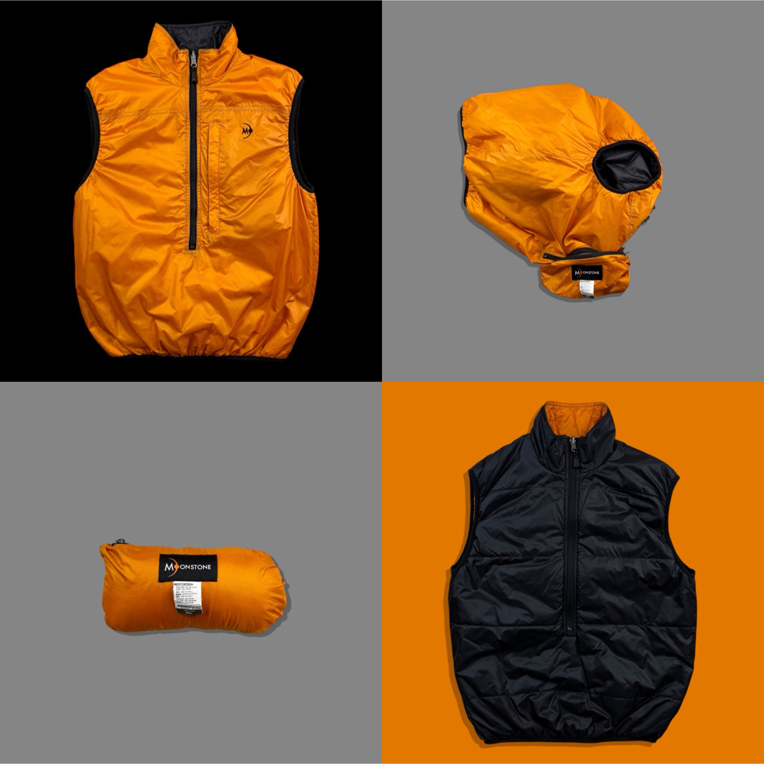 MOON STONE - 90s MOONSTONE パッカブルリバーシブルハーフジップパフ