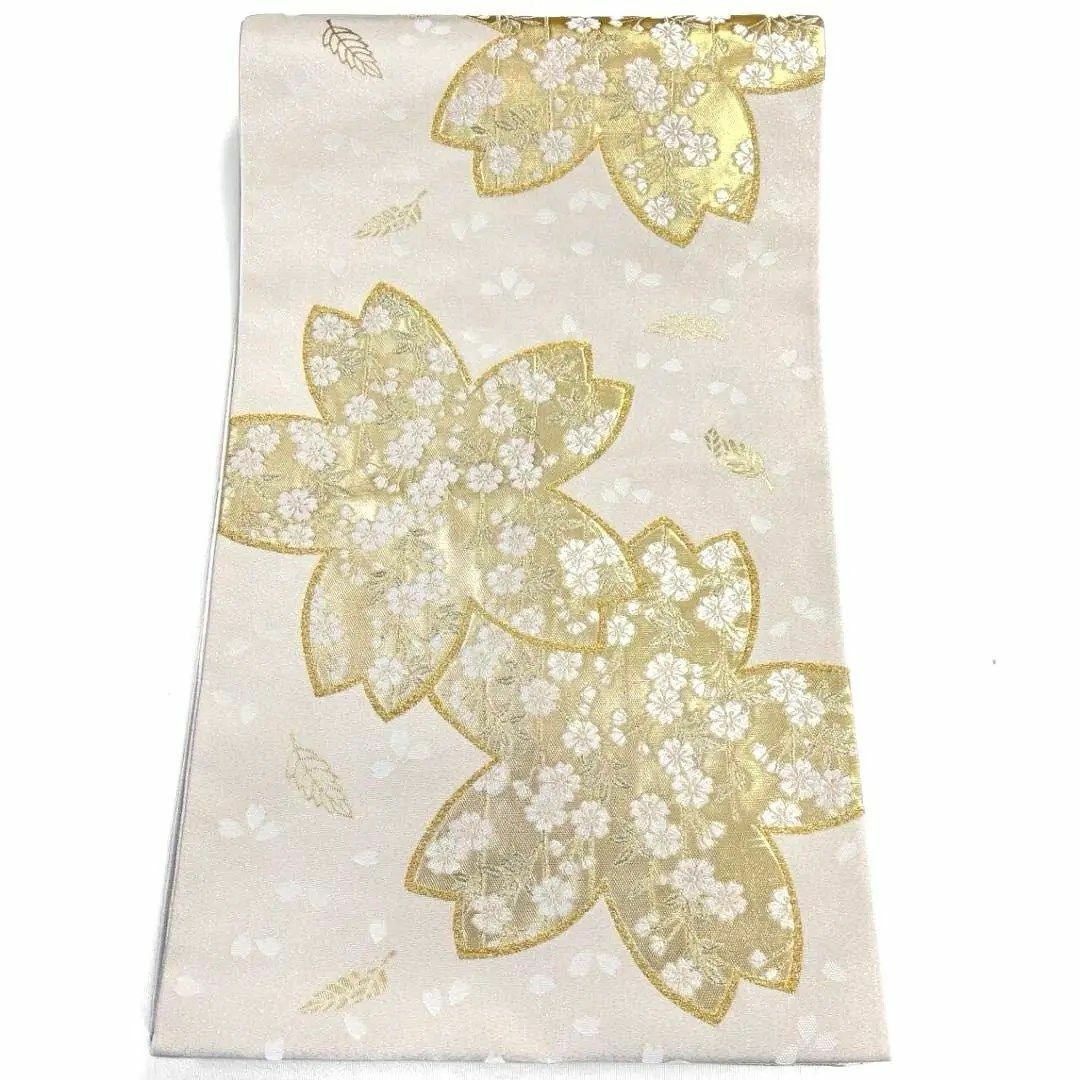 未着用 桜花模様 枝垂れ桜 金糸 袋帯 着物 032a pの通販 by TSUMUGI re