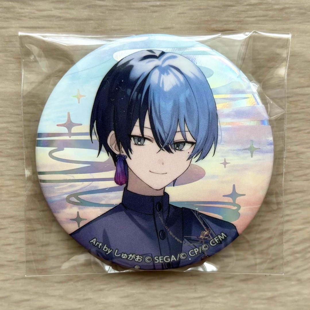 プロセカ 青柳冬弥 42A グリッター缶バッジ 青柳冬弥 【一日限定！】青柳冬