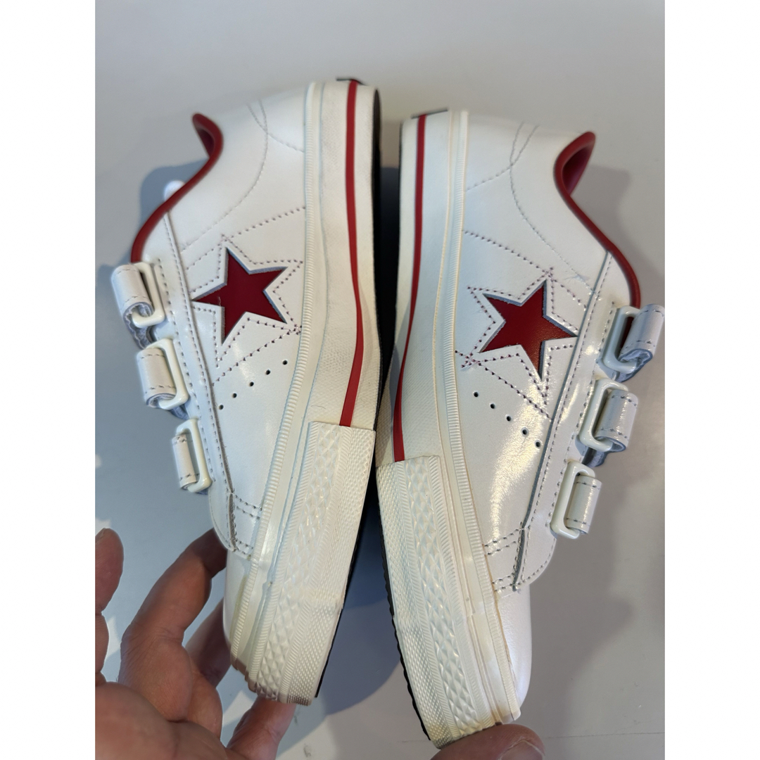 CONVERSE - 日本製 コンバース ワンスター ベルクロ 白×赤 25.5センチ