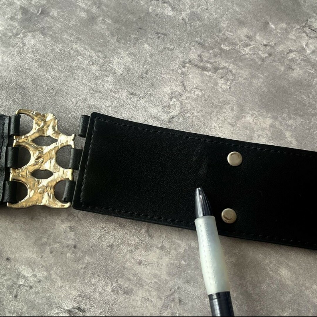 d.i.a - D.I.A フェザー クロス チェーン スタッズ付き ベルト y2k