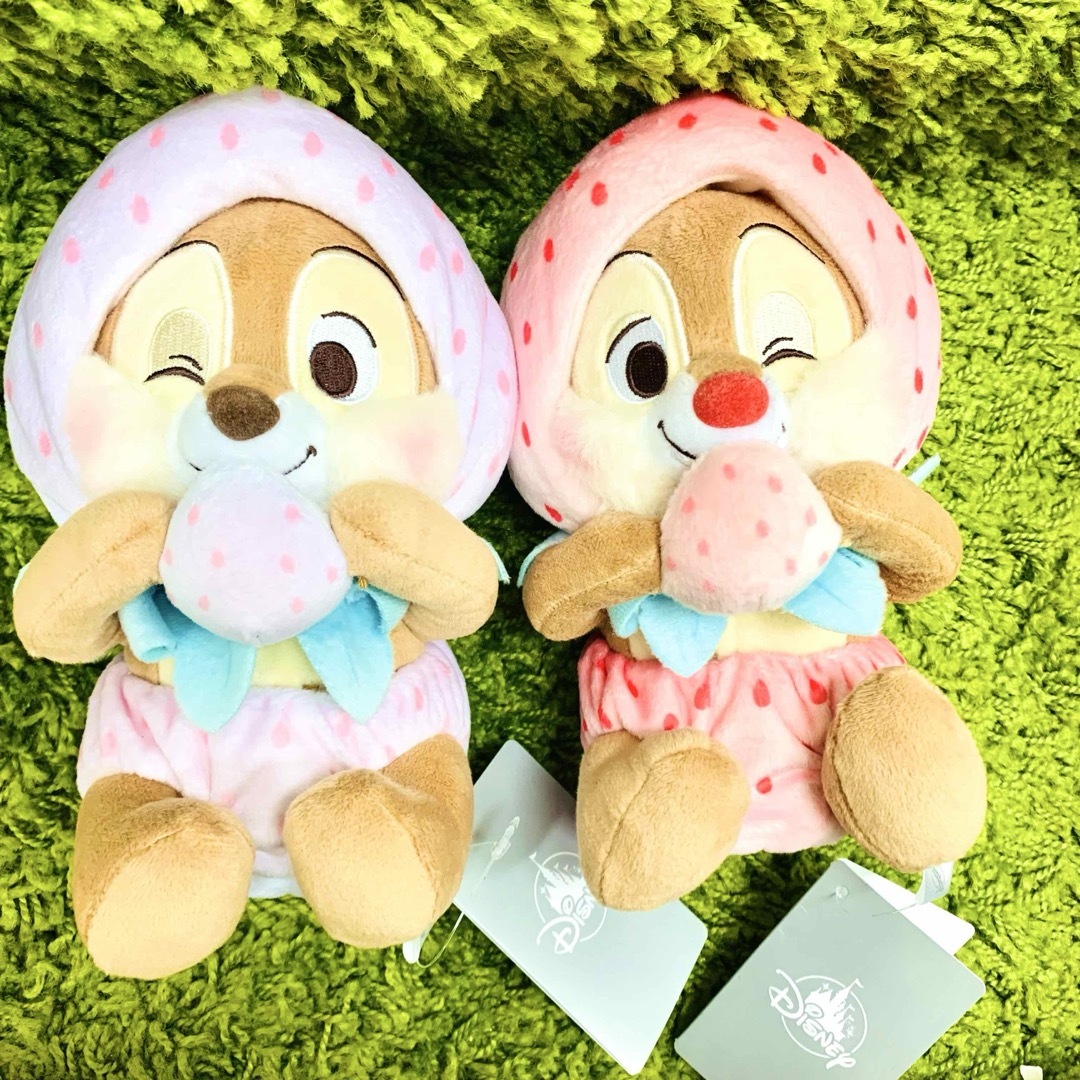 Disney - チップとデール ぬいぐるみ ストロベリー いちご 香り付き
