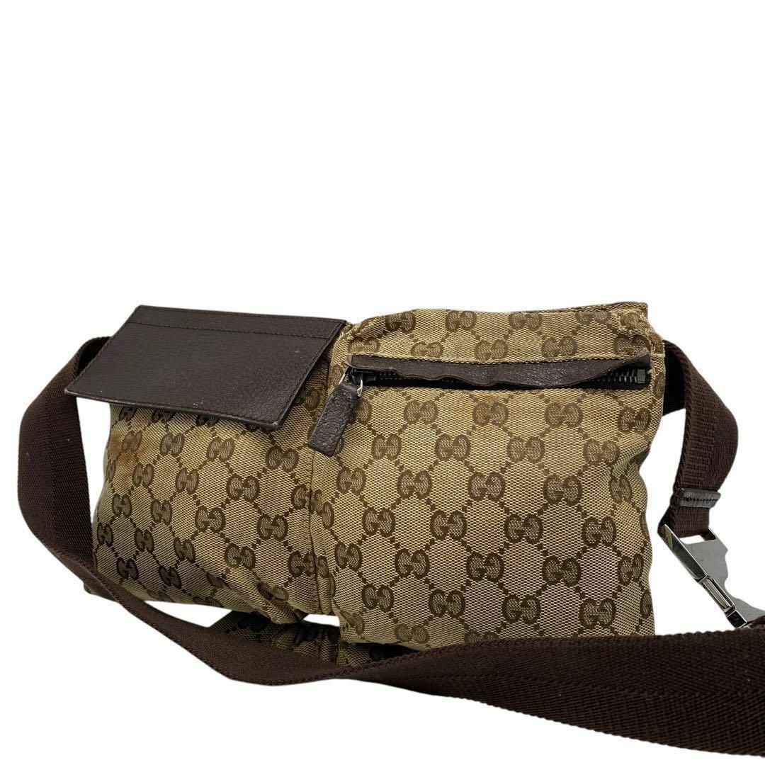 GUCCI グッチ ウエストポーチ クロスボディバッグ GGキャンバス