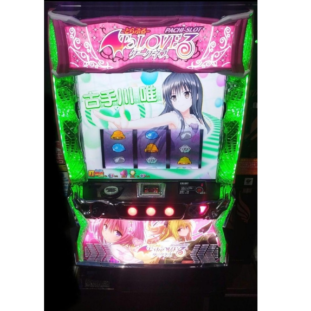 パチスロ実機 ToLOVEるダークネス オートプレイスマスロユニット付の