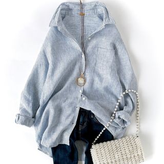 DEUXIEME CLASSE（ストライプ ・ シャツ/ブラウス(長袖/七分)）の