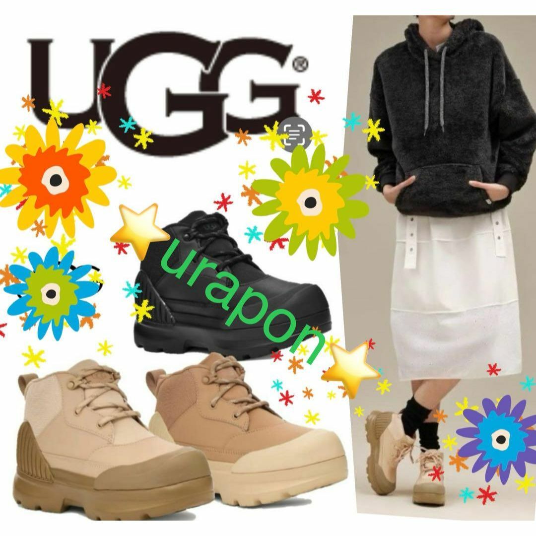UGG 防水ボア付きハイカットブーツ UGG ハイカットスニーカー ブーツ