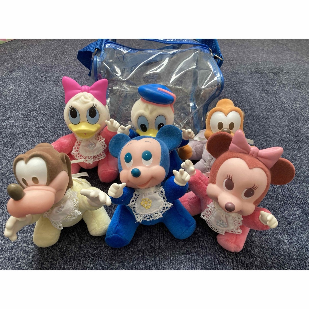 Disney - ディズニー ミッキーなど 赤ちゃん人形 6体 セット レトロ 90