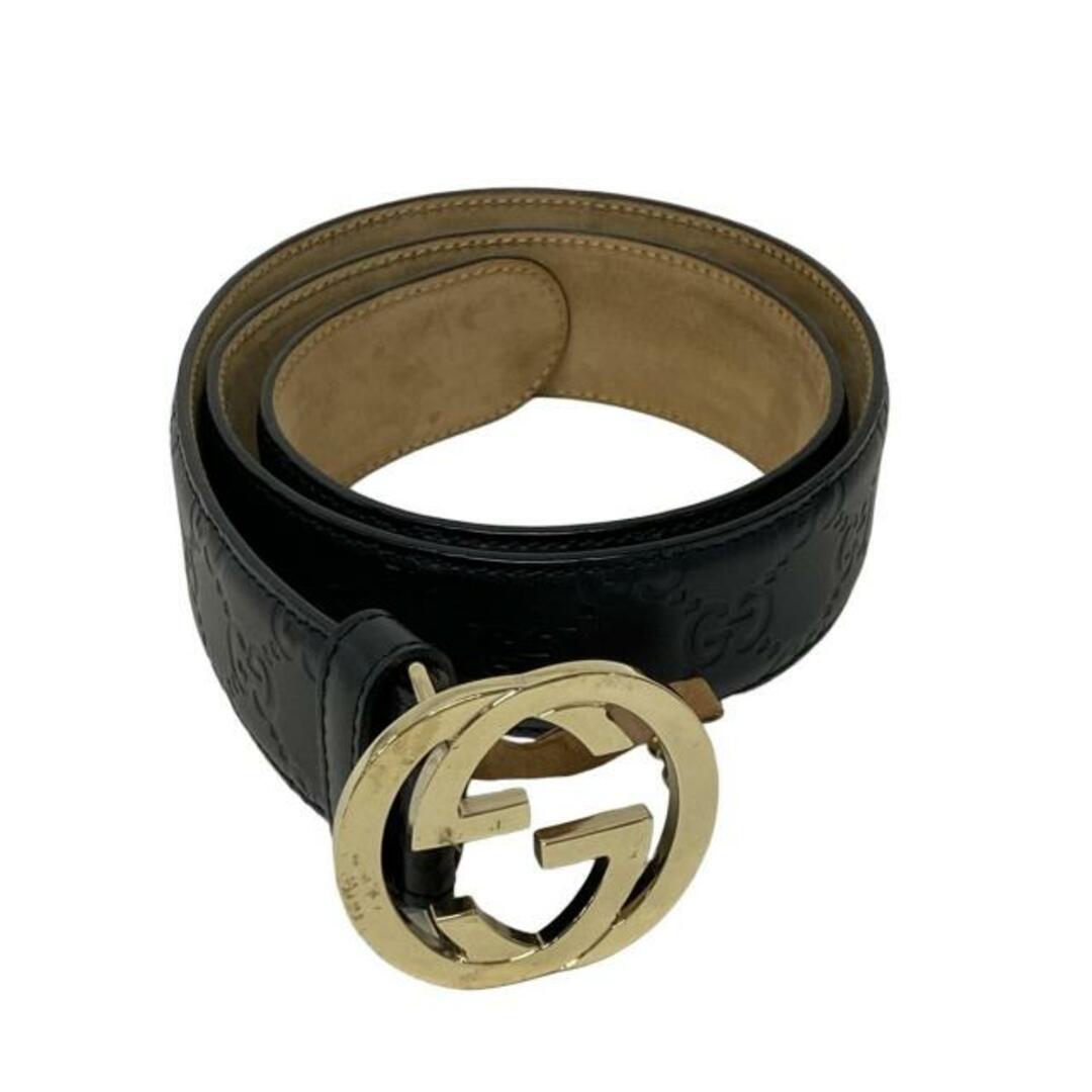 GUCCI - GUCCI(グッチ) ベルト 75・30 インターロッキングG/シマライン
