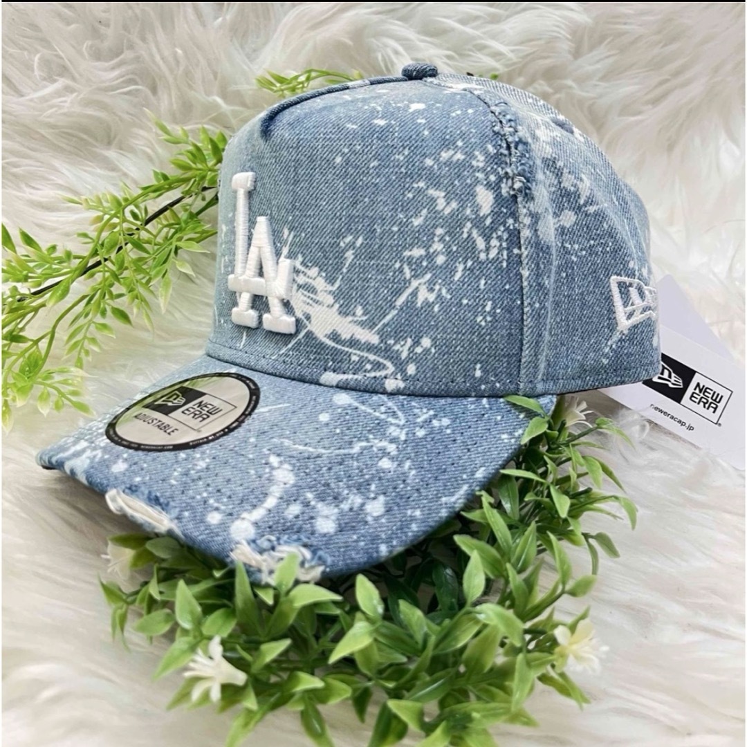 NEW ERA - 新品 NEWERA LA ニューエラ ダメージ デニム キャップ