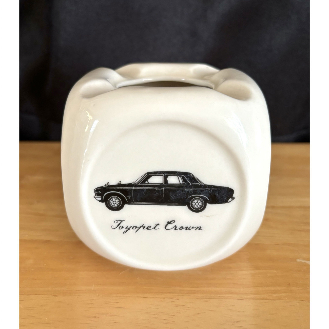 トヨタ - トヨタ 灰皿 陶器 レトロ 昭和 カローラ 白 車 クラウンの