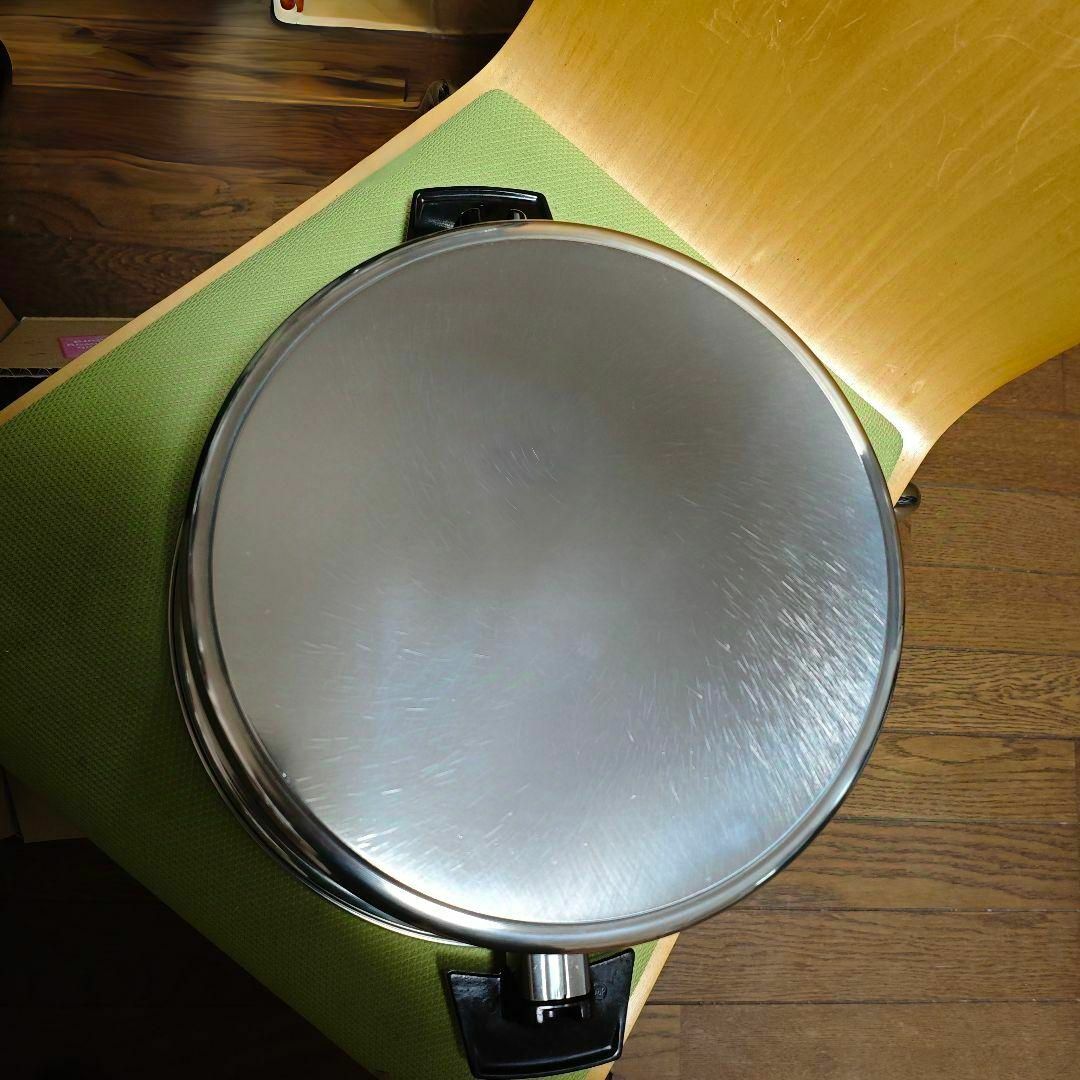 寸胴型 ガス仕様 美品 ロイヤルクイーン 6コート 6QT鍋 蓋付き@