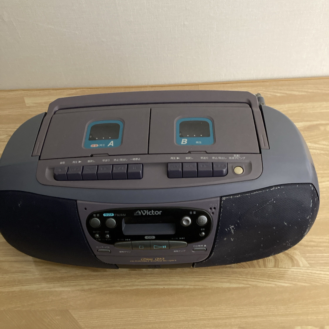 Victor - CDラジカセ Victor RC-QW3 ジャンク品の通販 by コスモス's