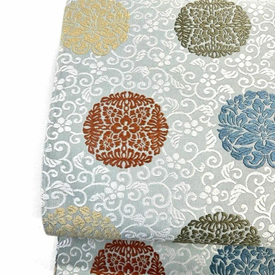 袋帯 唐織 唐花模様 花紋 菖蒲紋 着物 045a pの通販 by TSUMUGI re