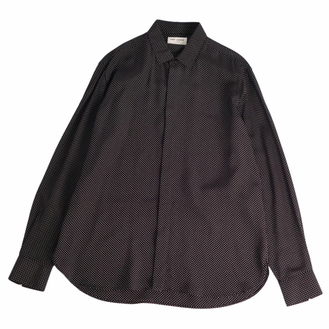 極美品 サンローラン パリ SAINT LAURENT PARIS シャツ ロングスリーブ
