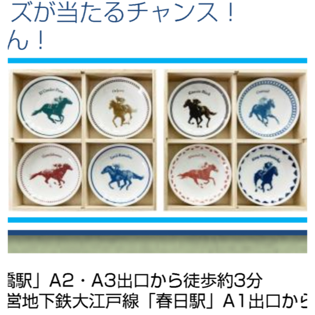 JRA お皿 顕彰馬デザイン美濃焼 豆皿8枚セットの通販 by ばんちゃ's