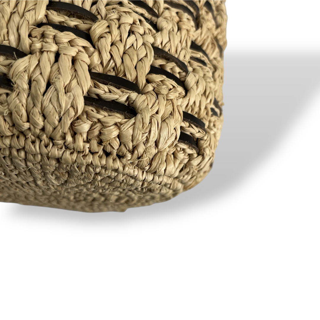 HELEN KAMINSKI - 良品 ヘレンカミンスキー かごバッグ 編み込み ロゴ