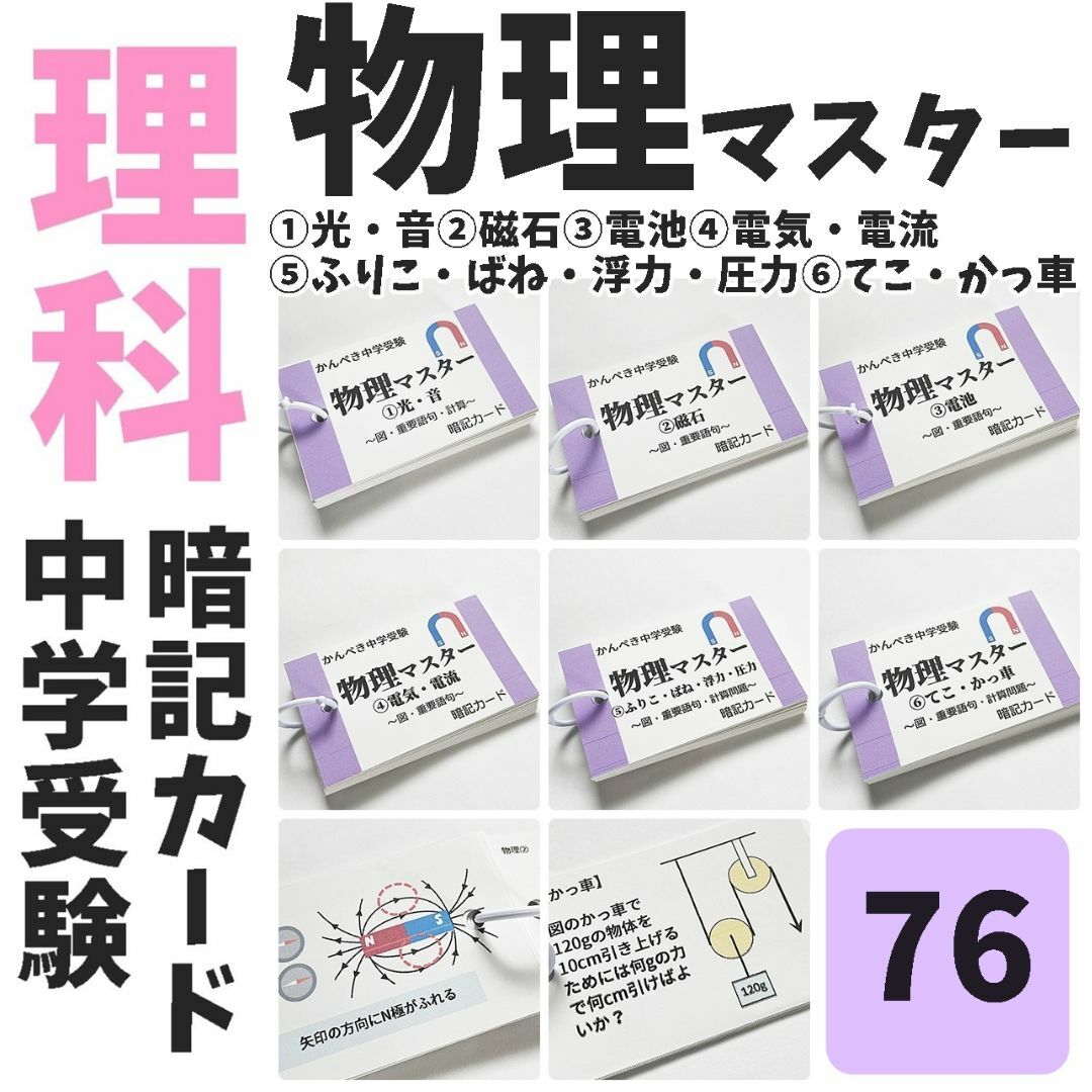 ⭐️【074】生物・化学・地学・物理マスターセット 中学受験理科