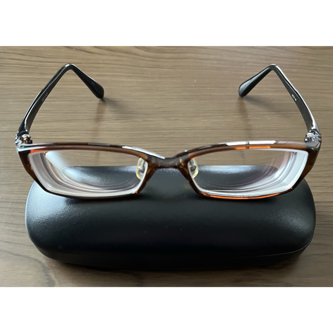 ブラウンフレーム 度あり メガネの通販 by riku【プロフ確認でお得にお