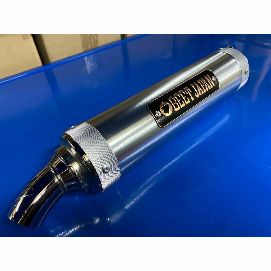 サイレンサー 50.8π用 銀 メッキ ロゴ有BJ/汎用 BEET キジマJ