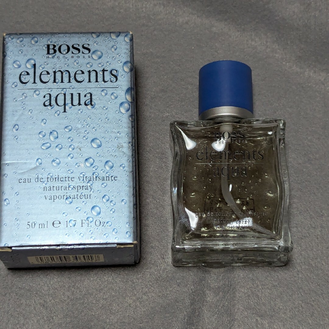HUGO BOSS - 廃盤希少ヒューゴボスエレメンツアクアオードトワレ50mlの