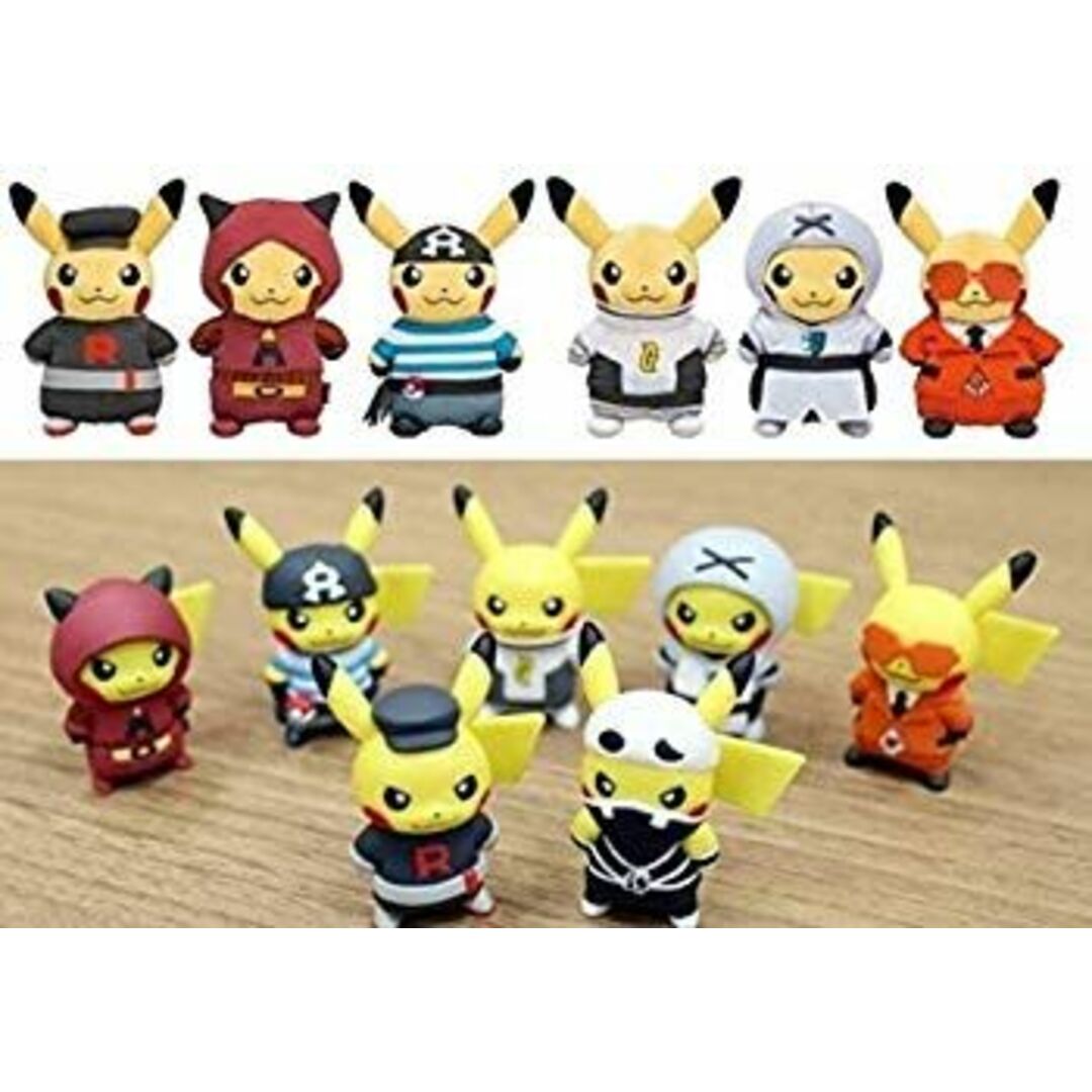 ポケモンセンター 団員ごっこピカチュウ フィギュア 全7種 dwos6rj