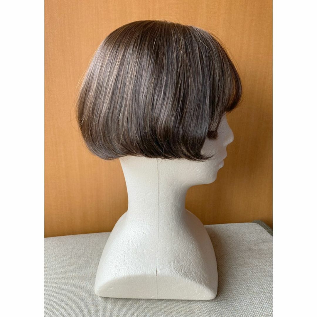 ナオアート(NAO-ART) 人毛MIX 部分ウィッグプレミアムモデル ブラウン