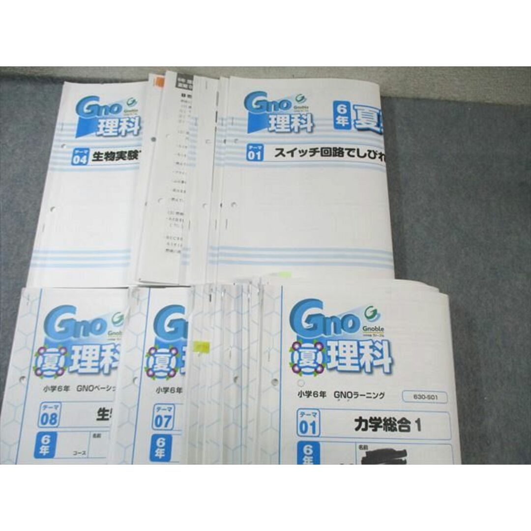 グノーブル 6年 志望校対策特訓 1〜12 社会理科 NW91-017 グノーブル 小6