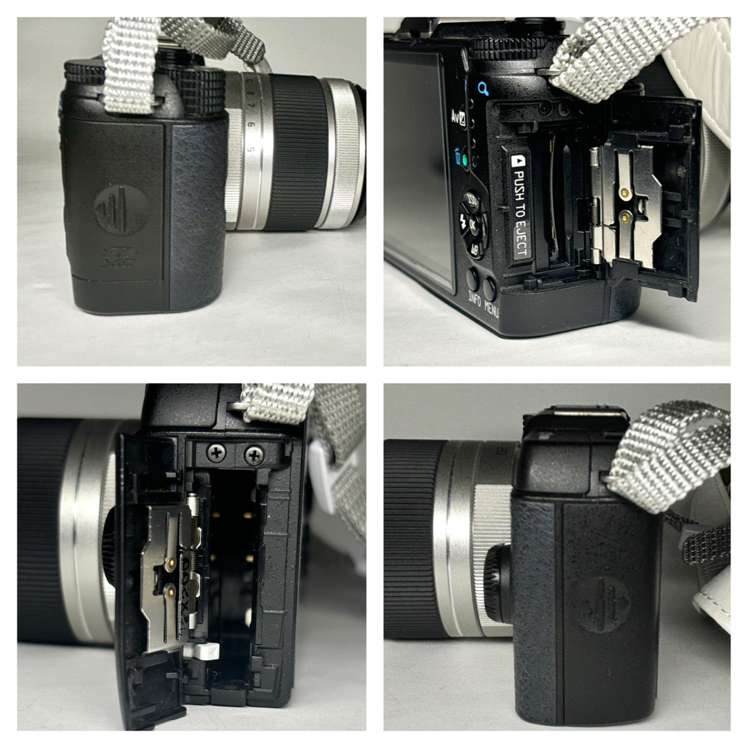 ジャンク 】ペンタックスPENTAX Q10 専用ケース、バッテリー×5本